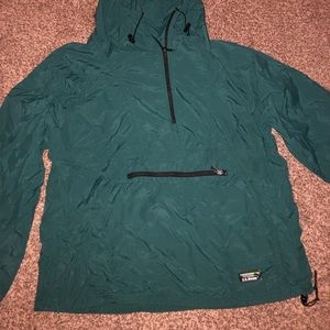 Green L.L. Bean Windbreaker